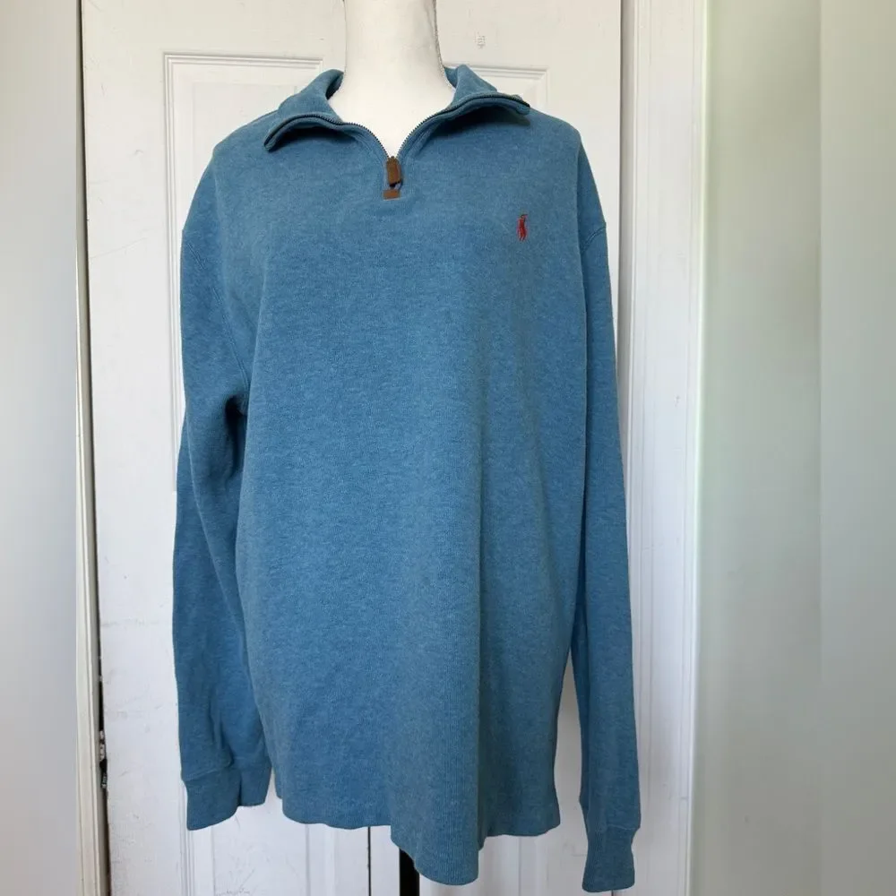 Vintage Polo Ralph Lauren Sky Blue Sweater Sz XL